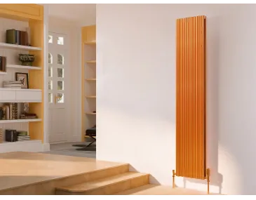Дизайнерский радиатор LOJIMAX коллекция BAMBOO DOUBLE 1800x359 мм, Copper Matt Anodising