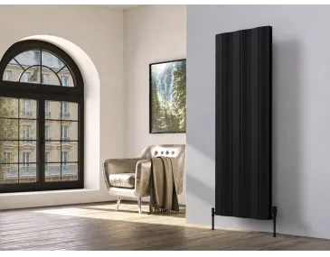 Дизайнерский радиатор LOJIMAX коллекция AMAZONITE DOUBLE 1800x412 мм, Черный 