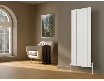 Дизайнерский радиатор LOJIMAX коллекция FLAT 1400x394 мм, Белый 