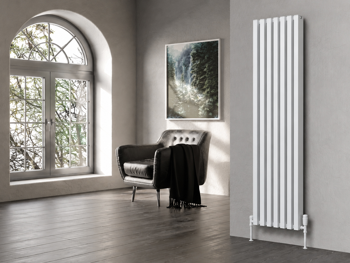 Calorifer decorativ LOJIMAX colecția AMETIST 800x449 mm, Alb