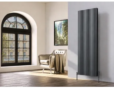 Дизайнерский радиатор LOJIMAX коллекция AMAZONITE DOUBLE 1600x620 мм, Серый (Juniper)