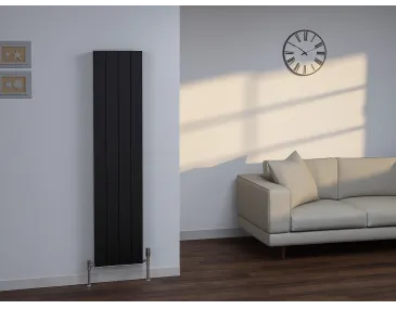 Calorifer decorativ LOJIMAX, colectia  KALSEDON DOUBLE высота 300 mm. ширина 280 mm. BLACK SATINE