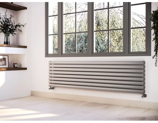 ALUMINUM HORIZONTAL RADIATOR BELLA DOUBLE HRZ высота 1900 мм. ширина 345 мм. белый мат