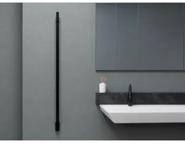 Uscător de prosoape de design CARISA, colecția MAXIM, 1500x30 mm, Negru