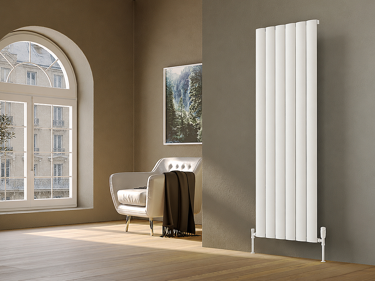 Calorifer decorativ LOJIMAX colecția OTIS 1400x516 mm, Alb