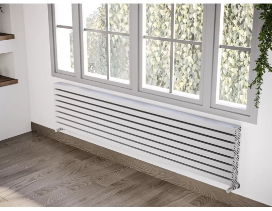 ALUMINUM HORIZONTAL RADIATOR OPAL PLUS HRZ высота 1500 мм. ширина 498 мм. черный мат