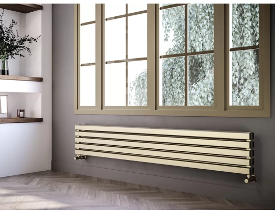 ALUMINUM HORIZONTAL RADIATOR SIESTA DOUBLE HRZ высота 1800 мм. ширина 345 мм. черный мат