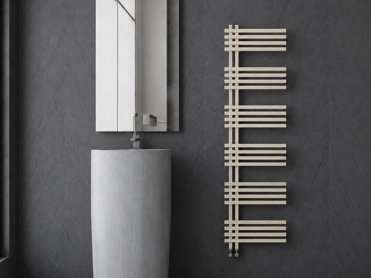 Uscător de prosoape de design CARISA, colecția TERRA, 1296x500 mm, LEMON