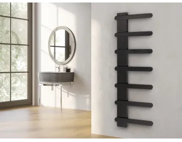 Дизайнерский полотенцесушитель LOJIMAX коллекция NUMMO STYLE 1540x450 мм, Черный