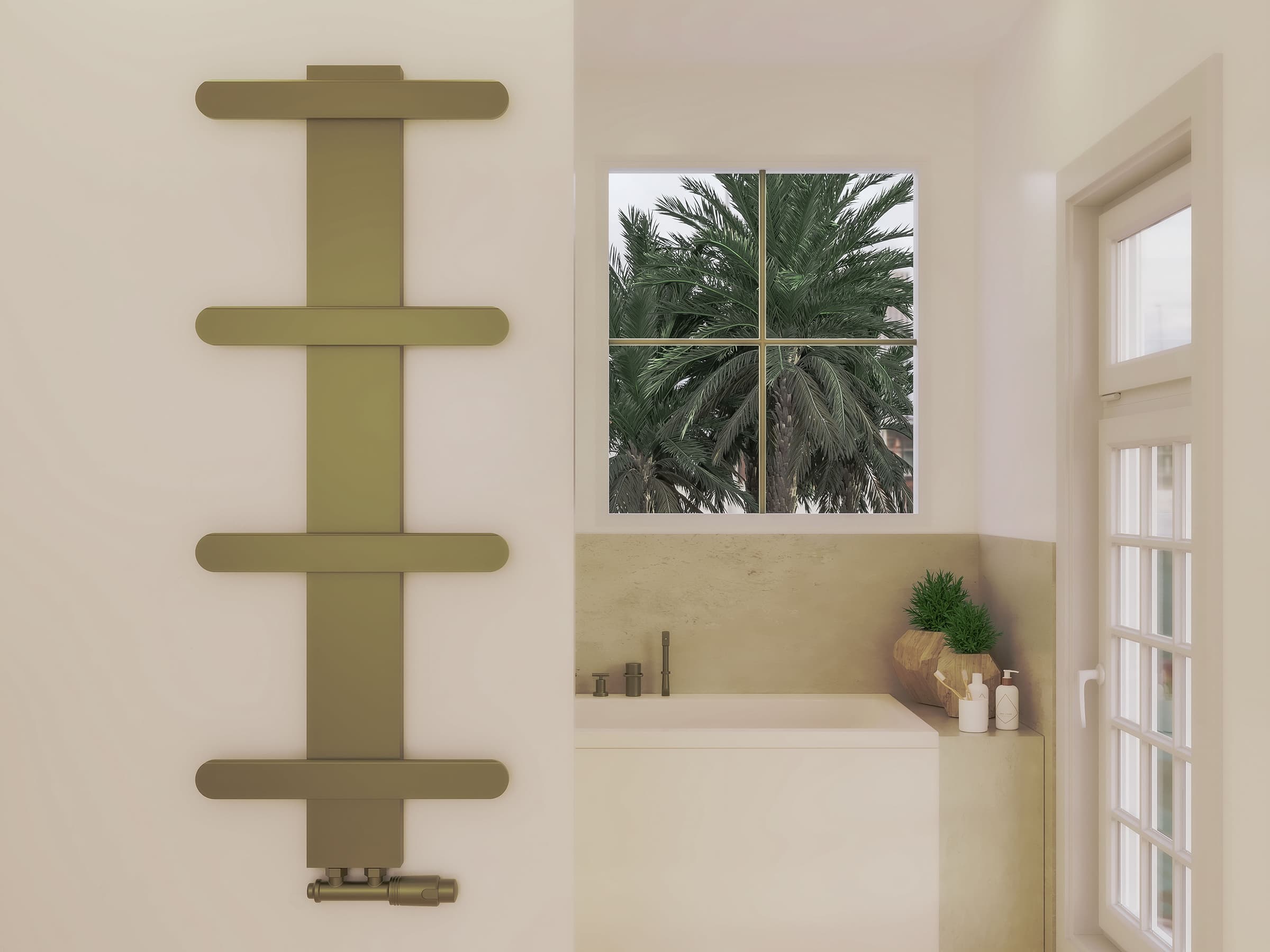 Uscător de prosoape de design LOJIMAX colecția BALLOSS STYLE 1140x500 mm, MY-512