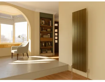 Дизайнерский радиатор LOJIMAX коллекция KALSEDON 1600x375 мм, BRONZE SATIN