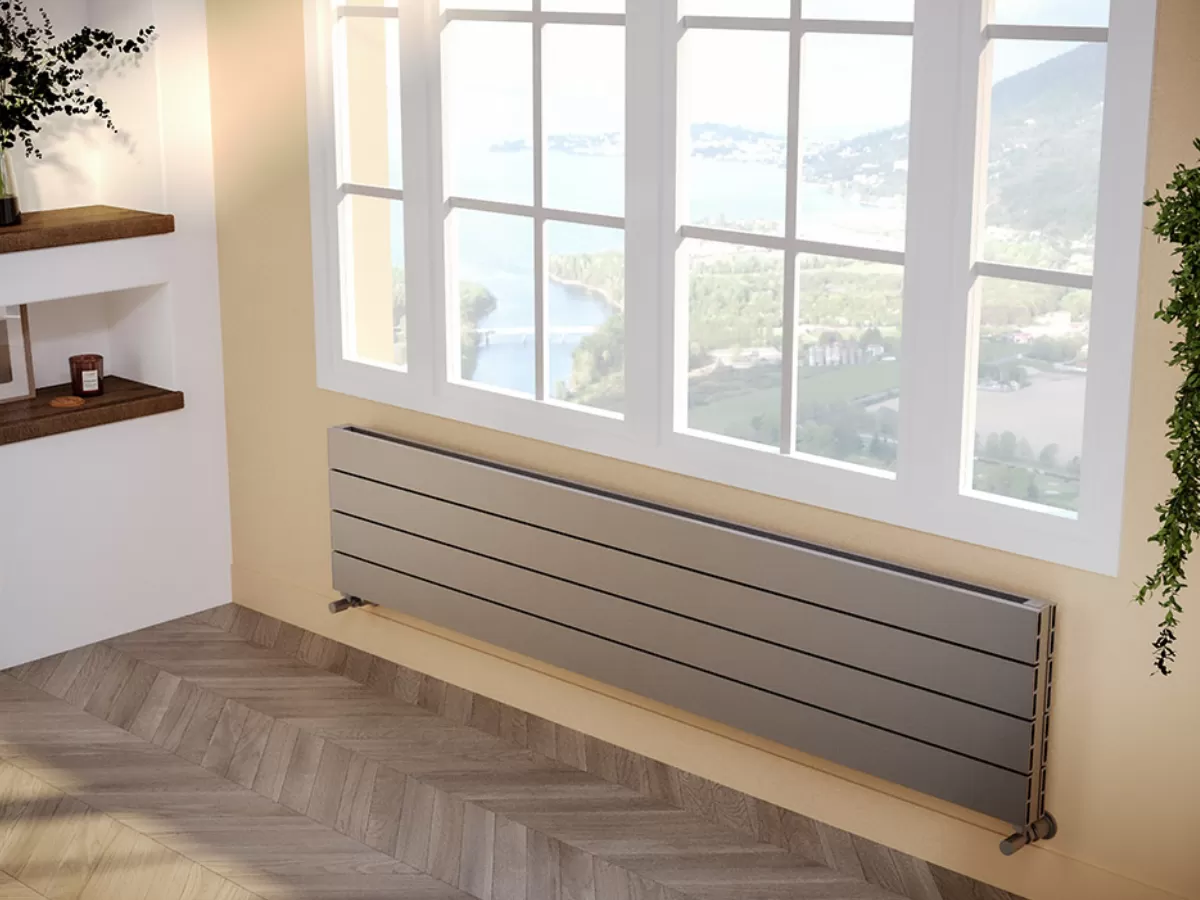 ALUMINUM HORIZONTAL RADIATOR KALSEDON DOUBLE HRZ высота 800 мм. ширина 280 мм. белый мат