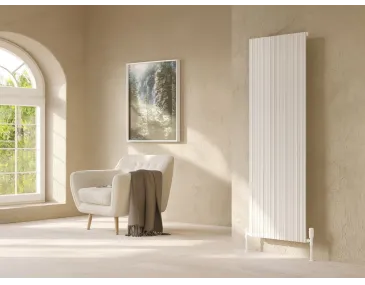 Дизайнерский радиатор LOJIMAX коллекция BAMBOO 1800x479 мм, Белый 