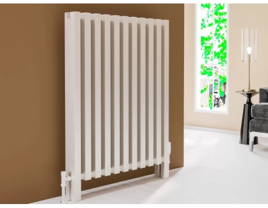 FLOOR STANDING ALUMINUM RADIATOR OPAL LUX inaltimea 1400 mm. latimea 867 mm. alb mat