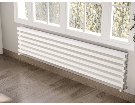 ALUMINUM HORIZONTAL RADIATOR OPAL HRZ высота 1100 мм. ширина 453 мм. черный мат