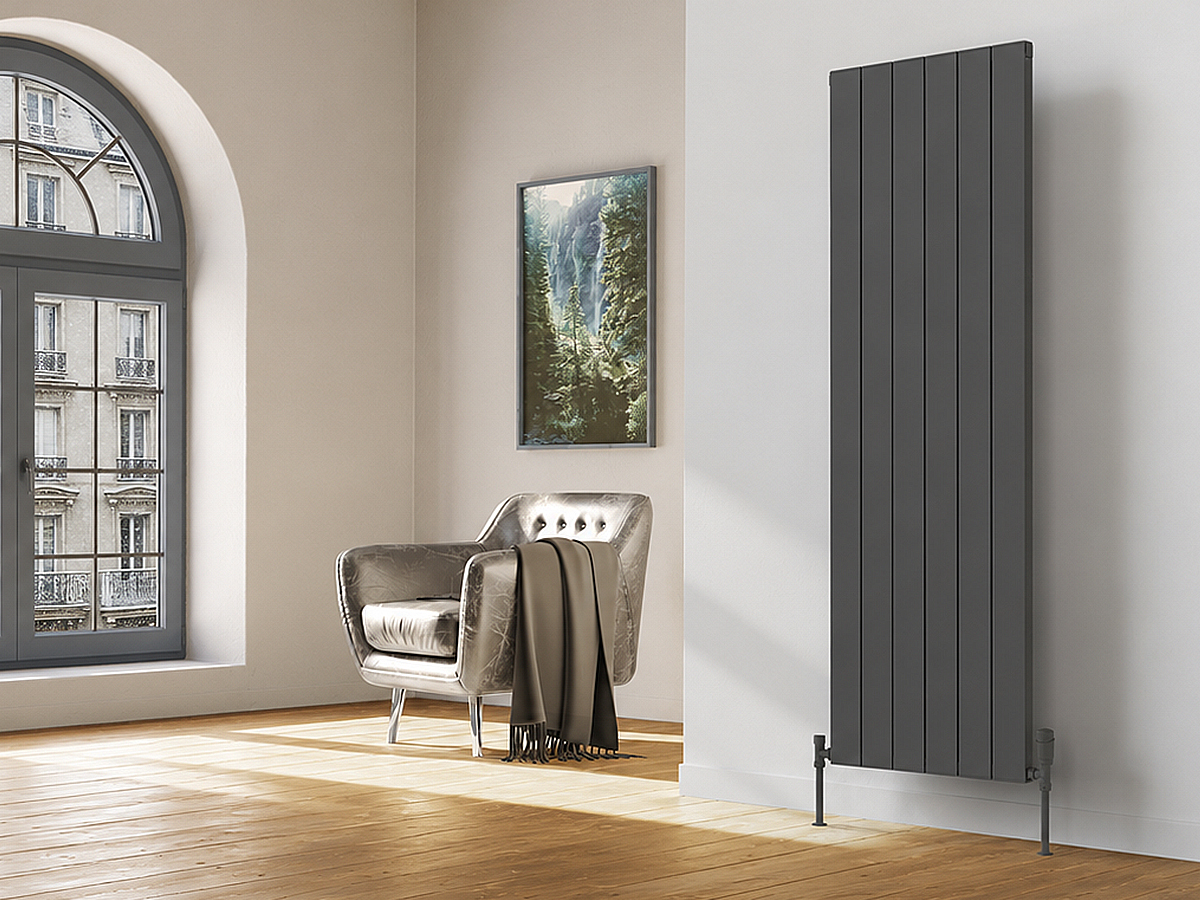Calorifer decorativ LOJIMAX colecția FLAT 1600x394 mm, Antracit