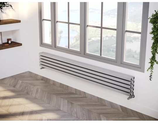 ALUMINUM HORIZONTAL RADIATOR LAPIS HRZ высота 1900 мм. ширина 449 мм. белый мат