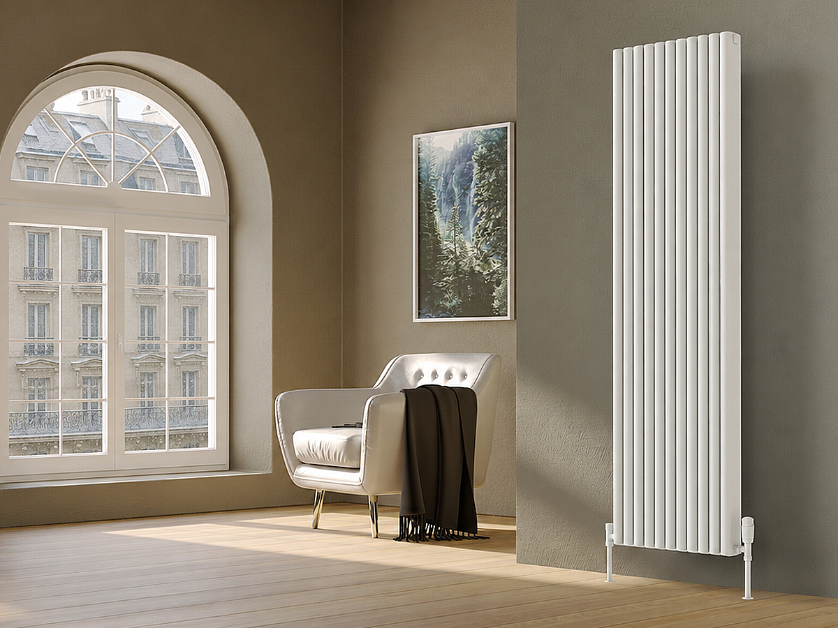 Calorifer decorativ LOJIMAX colecția RETRO 1400x340 mm, Alb
