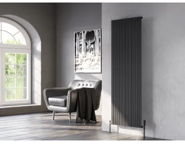 Дизайнерский радиатор LOJIMAX коллекция BAMBOO 1800x359 мм, Антрацит 