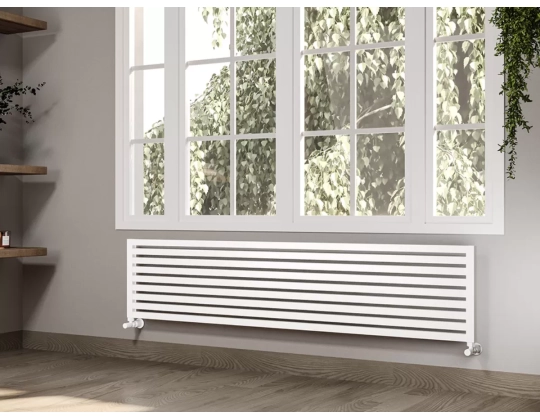 ALUMINUM HORIZONTAL RADIATOR TRIO HRZ inaltimea 1400 mm. latimea 345 mm. alb mat