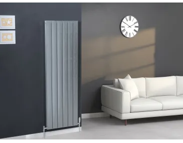 Дизайнерский радиатор LOJIMAX коллекция KALSEDON DOUBLE 1600x375 мм, INOX SATIN