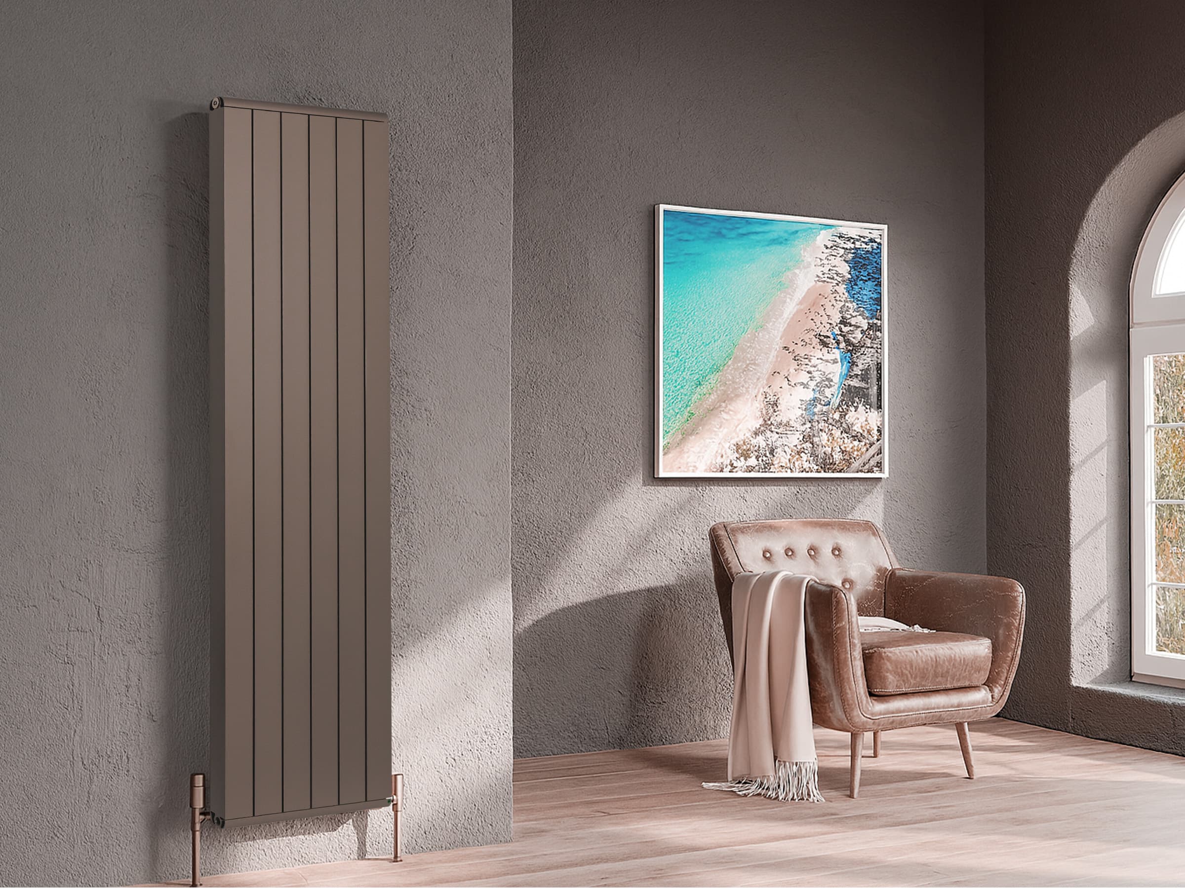 Дизайнерский радиатор LOJIMAX коллекция LOVA LINE 1600x400 мм, KIWI