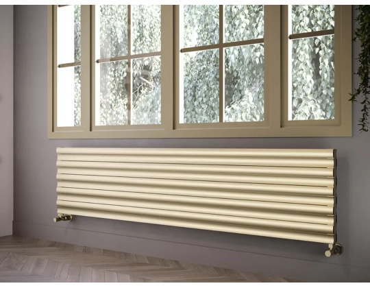 ALUMINUM HORIZONTAL RADIATOR TOSINA DOUBLE HRZ высота 1400 мм. ширина 572 мм. черный мат