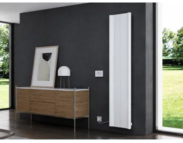 Radiator electric de design CARISA, colecția BOREAS B, 1800x369 mm, ALB