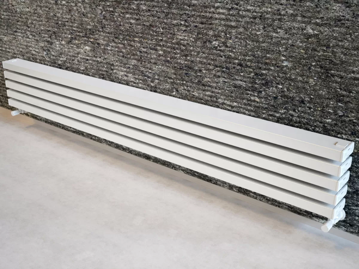 ALUMINUM HORIZONTAL RADIATOR LAPIS PLUS HRZ inaltimea 800 mm. latimea 290 mm. alb mat