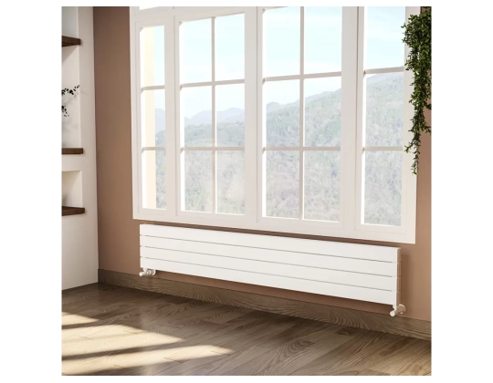 ALUMINUM HORIZONTAL RADIATOR ROYAL DOUBLE HRZ inaltimea 1800 mm. latimea 292 mm. alb mat