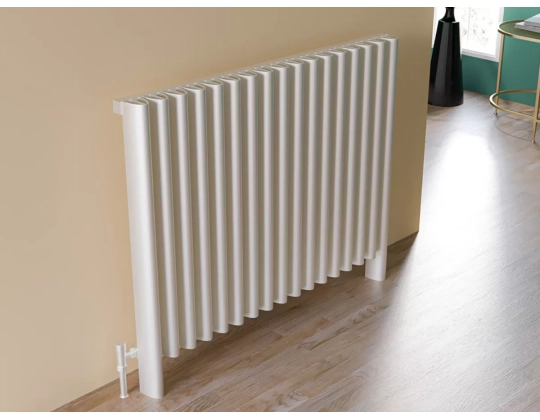 FLOOR STANDING ALUMINUM RADIATOR ALBITE LUX высота 600 мм. ширина 710 мм. черный мат