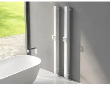 Uscător electric de prosoape de design CARISA, colecția VESTA S, 1200x70 mm, ALB
