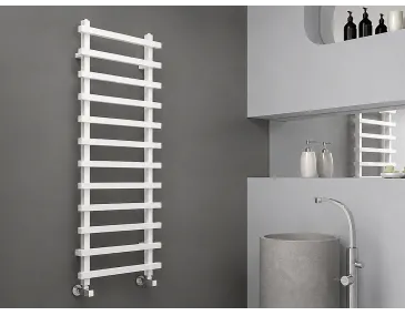 Uscător de prosoape de design CARISA, colecția BARON L, 1200x500 mm, ALB