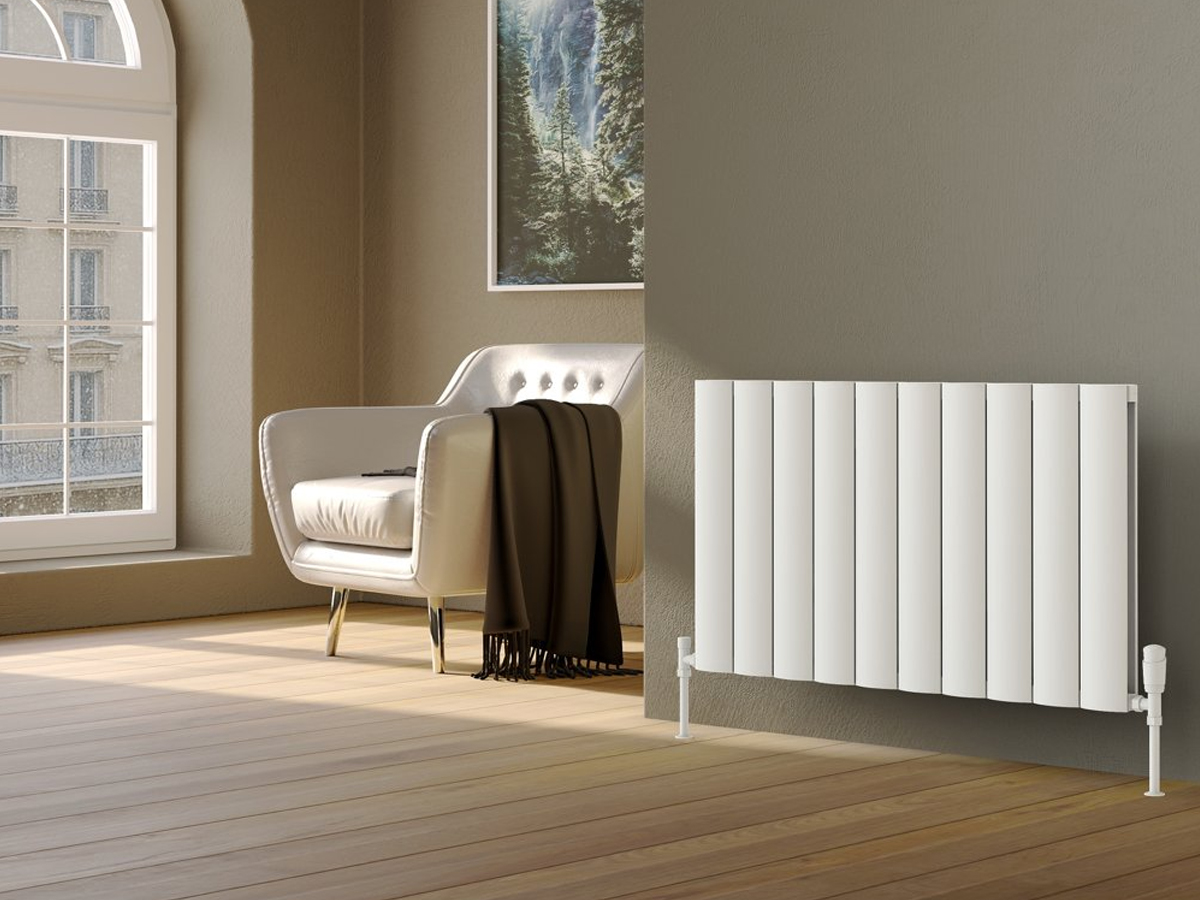 Calorifer decorativ LOJIMAX colecția OTIS DOUBLE 500x1036 mm, Alb