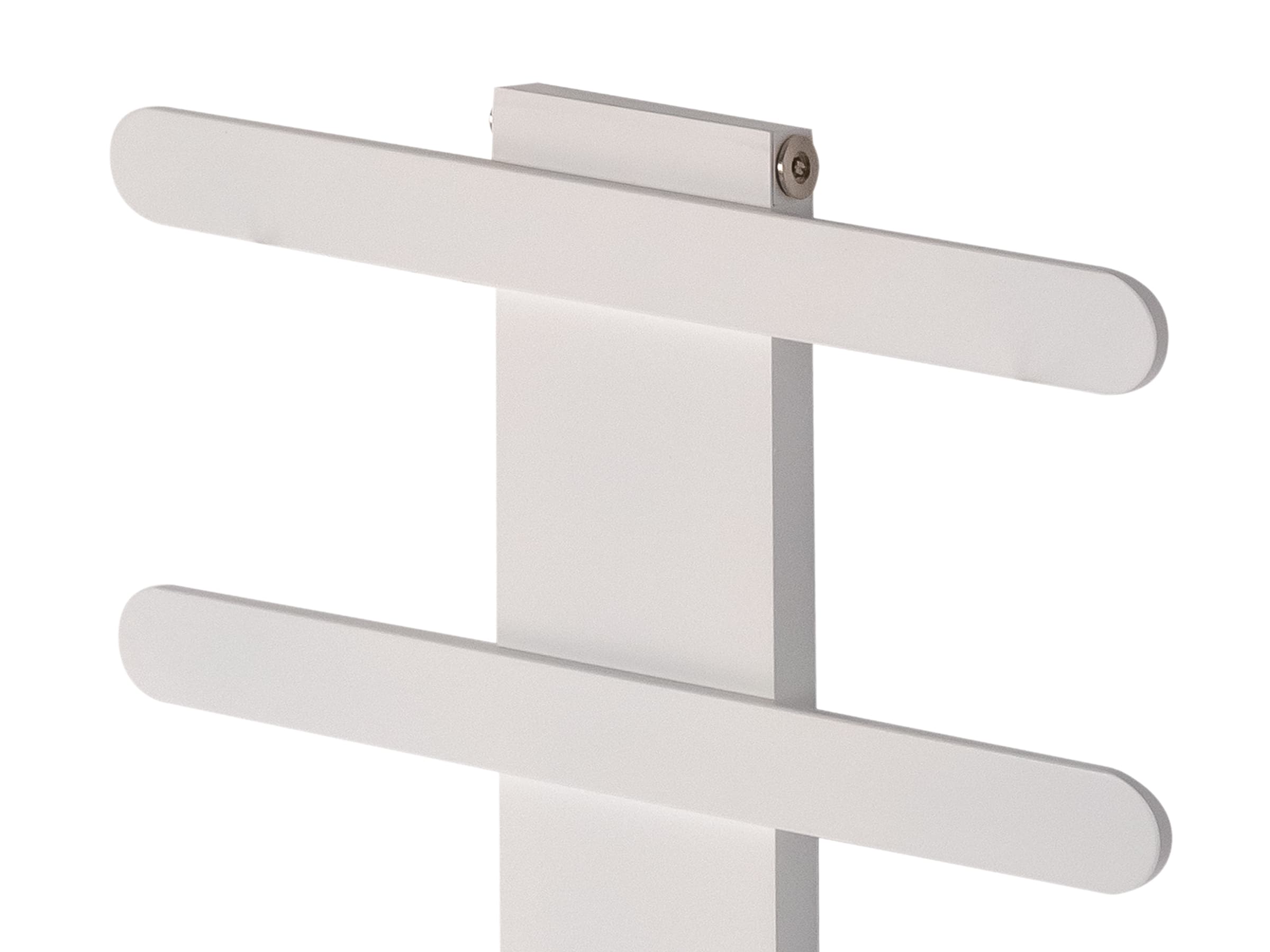 Uscător de prosoape decorativ LOJIMAX, colecția BALLOSS STYLE Lățime 1140 mm. Înălțime 400 mm. alb mat