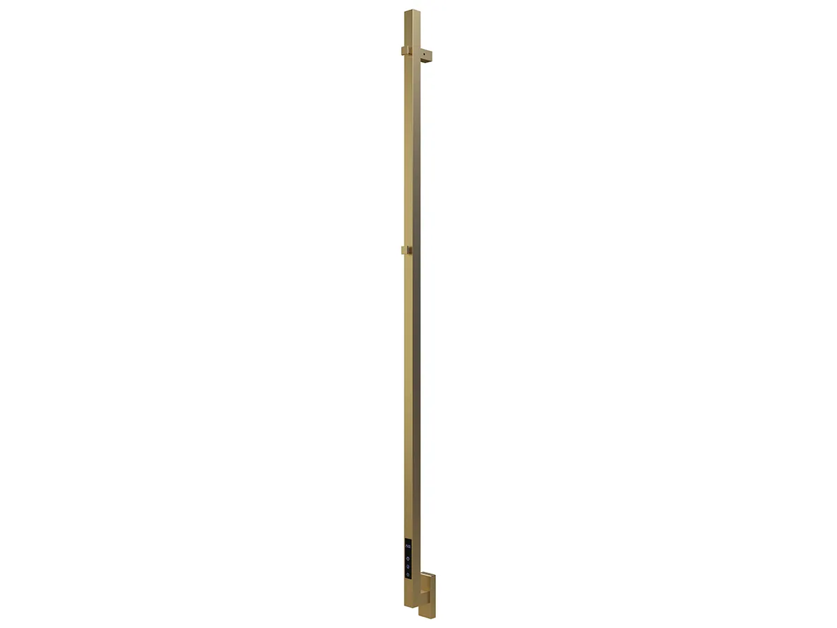CARISA MAXIM Collection Designer Electric Towel Rail, 1500x30 mm, Brushed Brass
