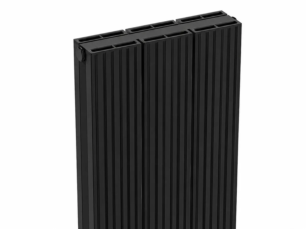 Calorifer decorativ CARISA, colecția MONZA DOUBLE, 1800x280 mm, NEGRU