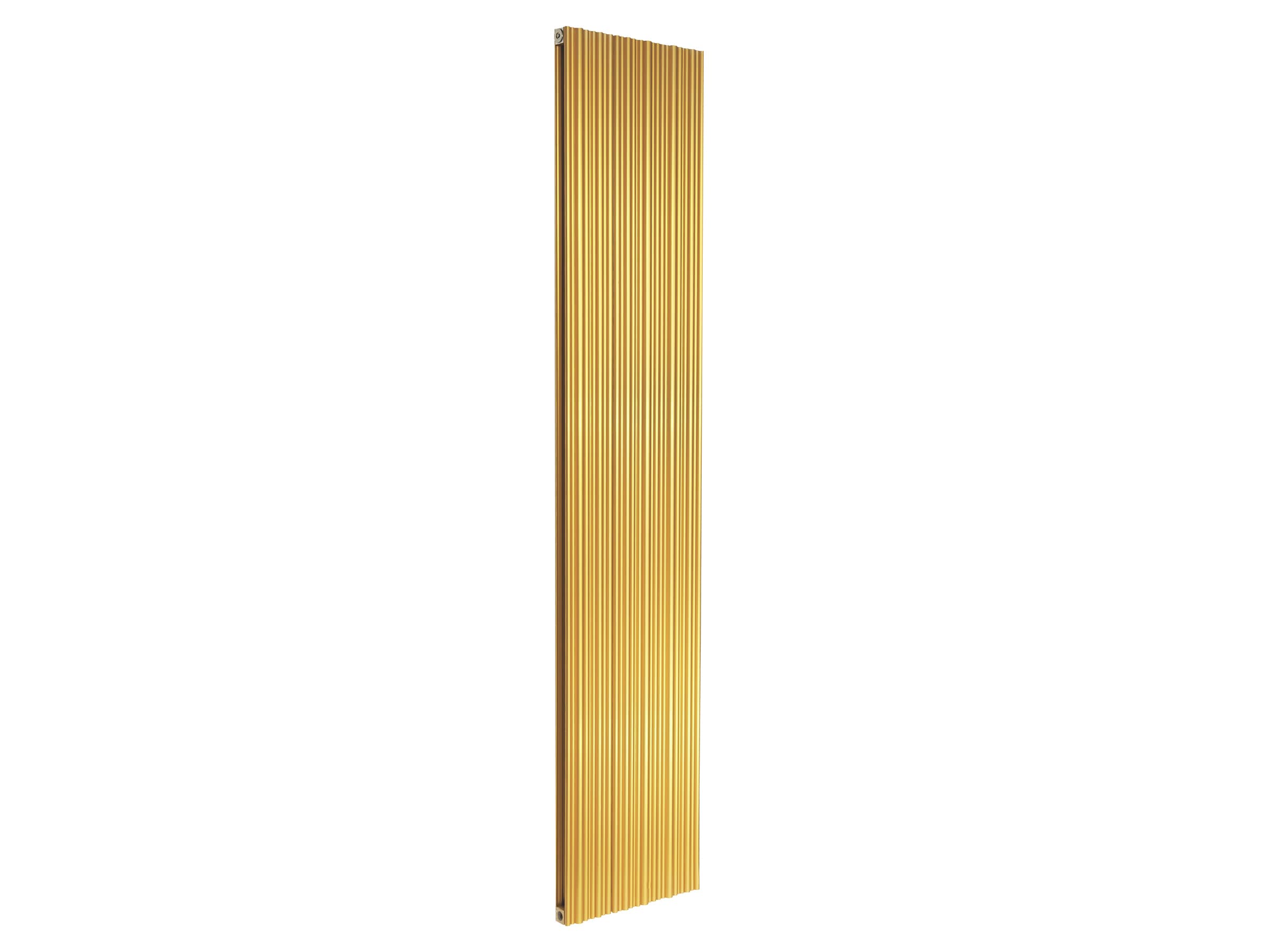 Calorifer decorativ LOJIMAX, colectia BAMBOO DOUBLE inaltimea 300 mm. latimea 239 mm. GOLD MATT ANODISING