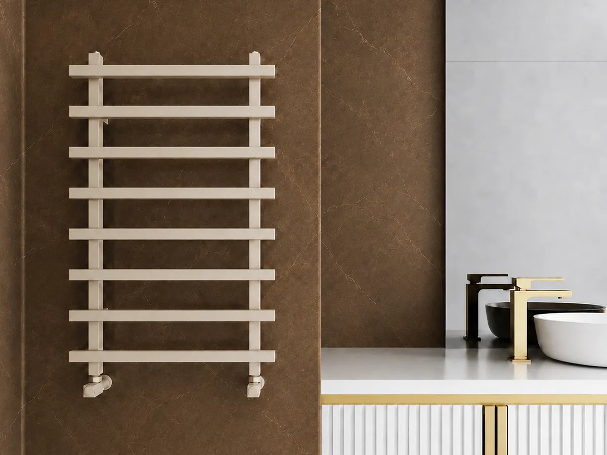 Uscător de prosoape de design CARISA, colecția BARON L, 1200x500 mm, LEMON
