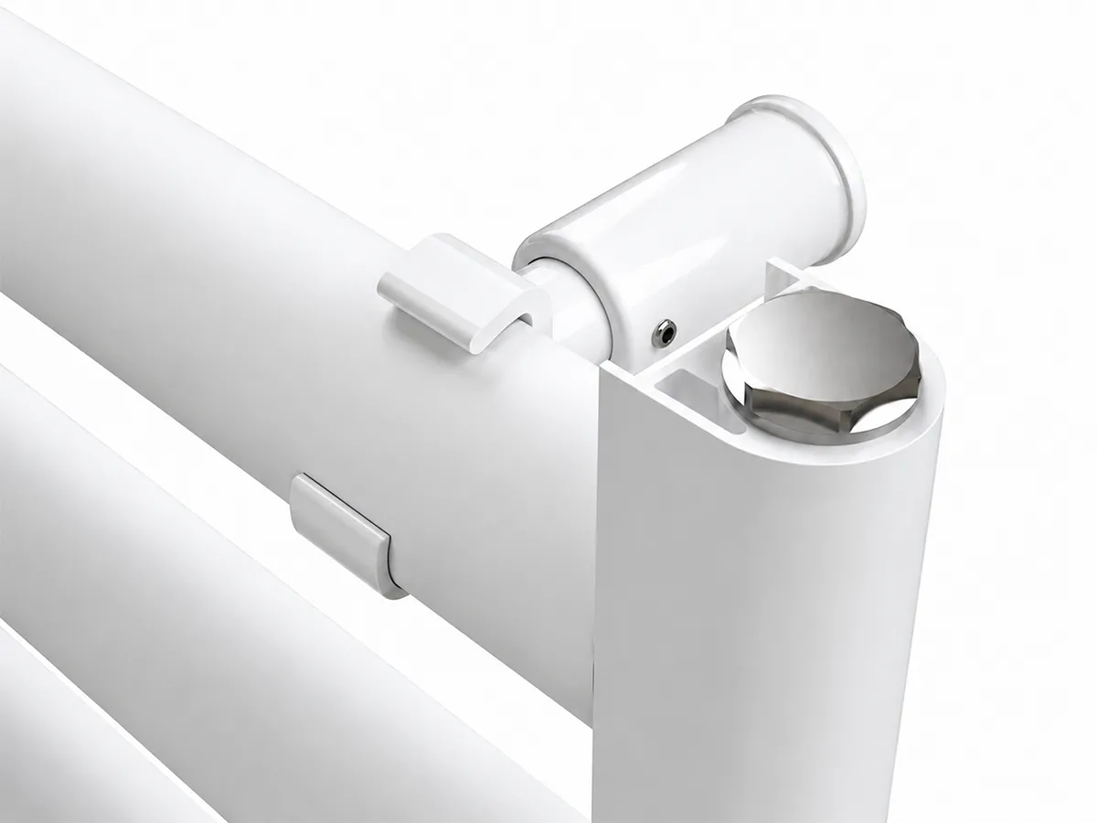 Uscător de prosoape de design CARISA, colecția LARA L, 800x485 mm, ALB