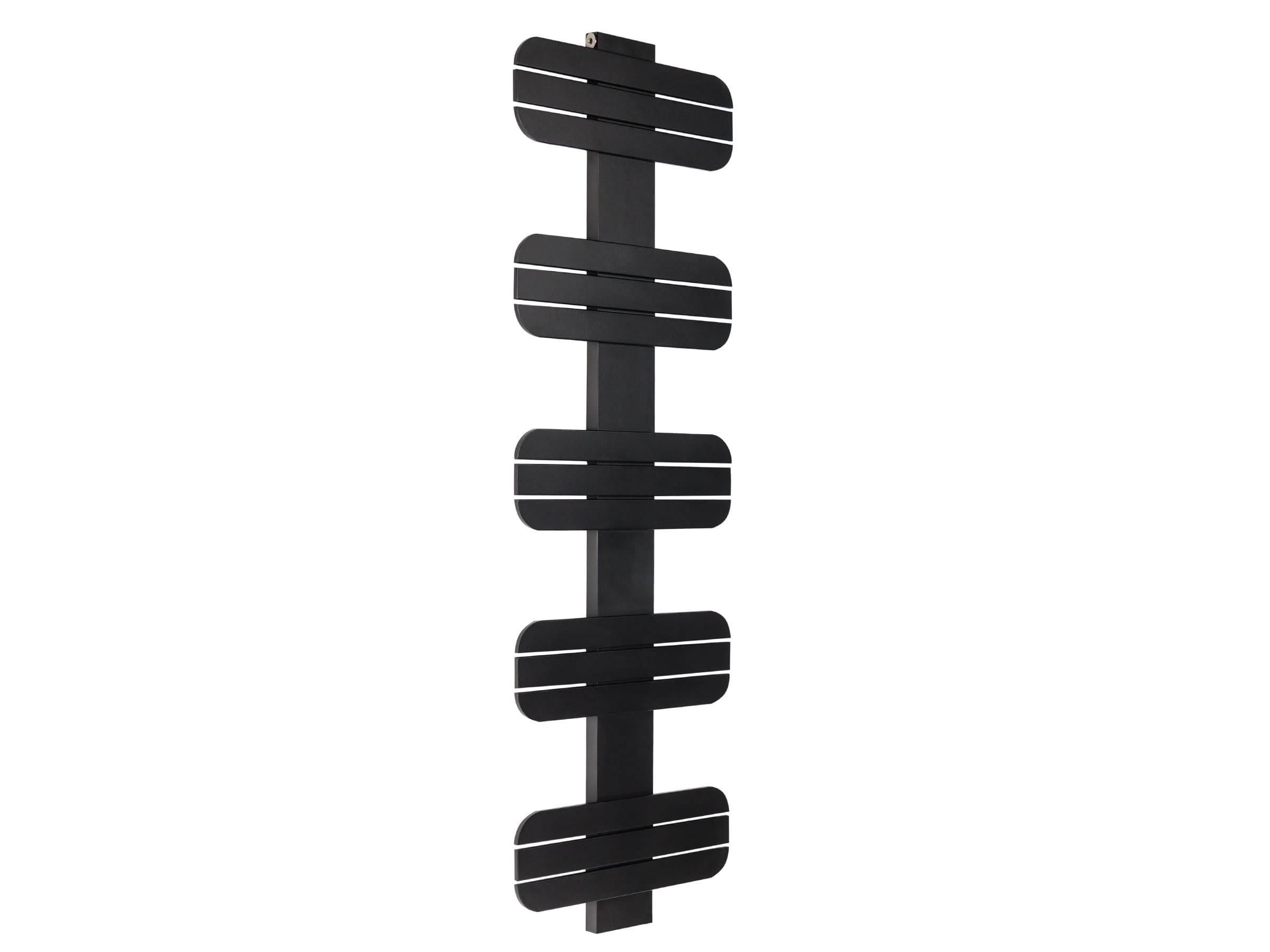 Uscător de prosoape decorativ LOJIMAX, colecția DOSIA Lățime 250 mm. Înălțime 400 mm. negru mat