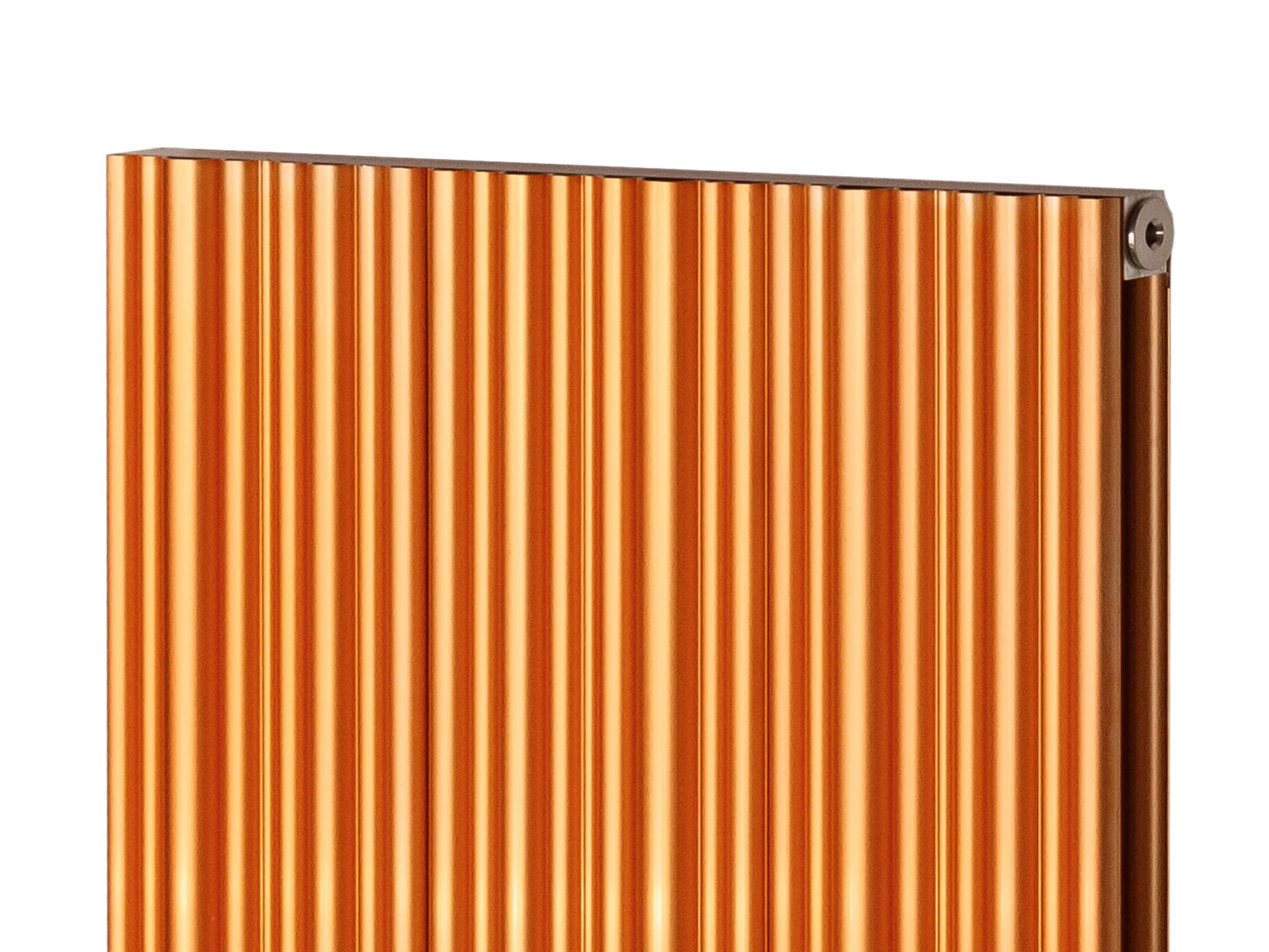 Calorifer decorativ LOJIMAX, colectia BAMBOO DOUBLE inaltimea 500 mm. latimea 479 mm. COPPER MATT ANODISING