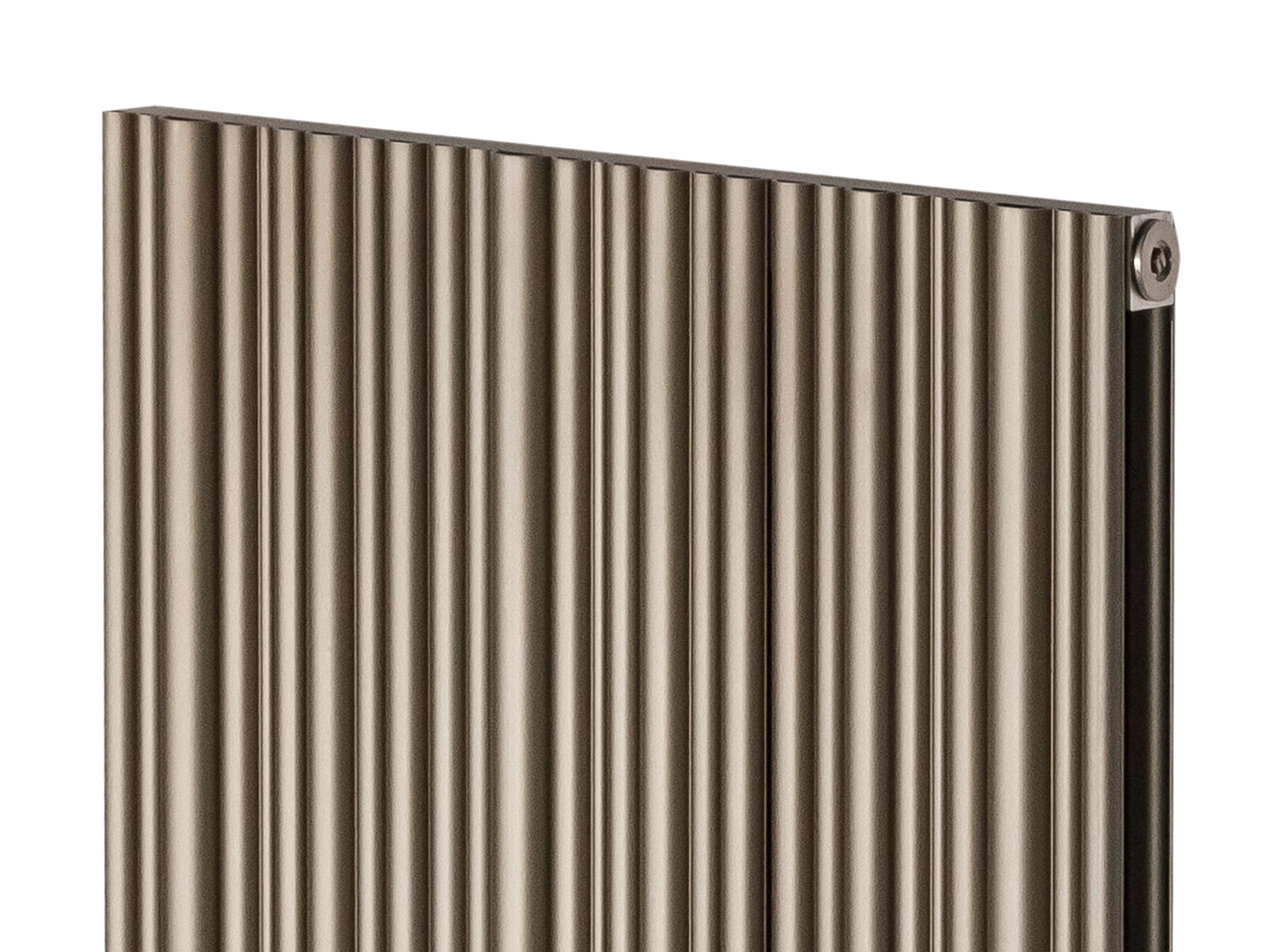 Calorifer decorativ LOJIMAX, colectia BAMBOO DOUBLE inaltimea 300 mm. latimea 239 mm. BRONZE MATT ANODISING