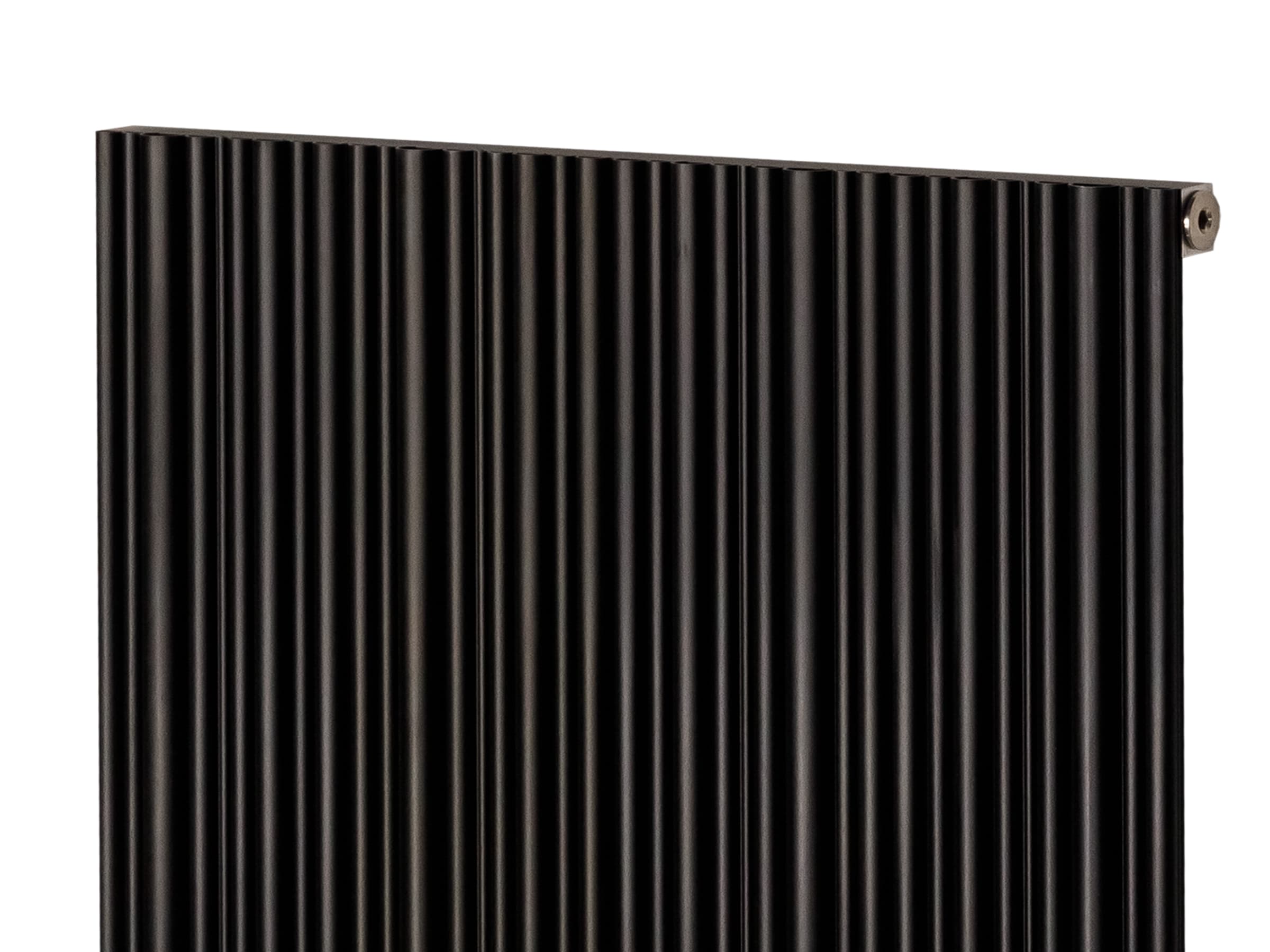 Calorifer decorativ LOJIMAX, colectia BAMBOO inaltimea 700 mm. latimea 239 mm. BLACK MATT ANODISING