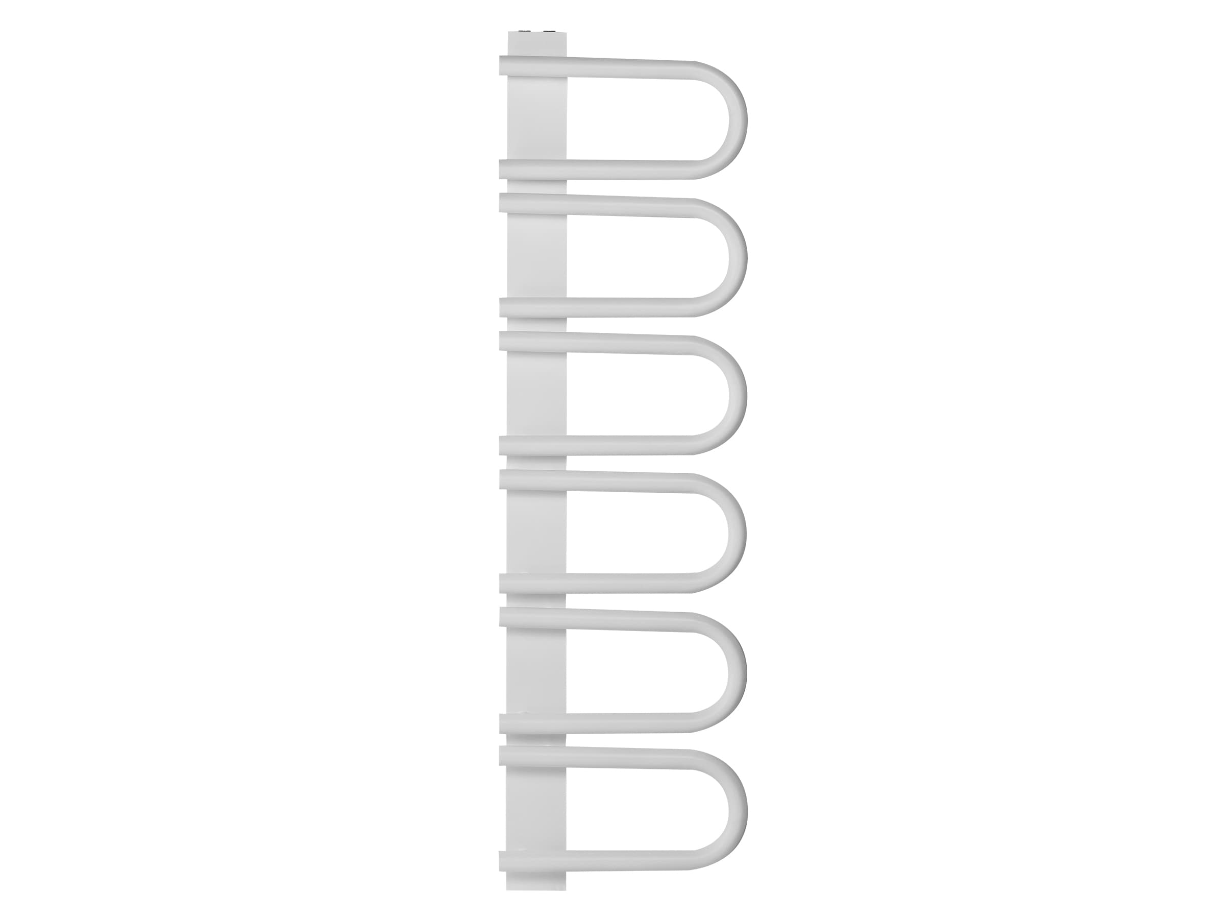 Uscător de prosoape decorativ LOJIMAX, colecția PANA Lățime 345 mm. Înălțime 520 mm. alb mat