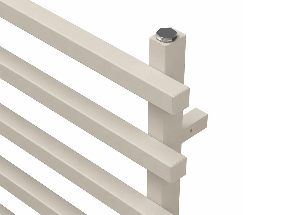 Uscător de prosoape de design CARISA, colecția BARON L, 1200x500 mm, LEMON