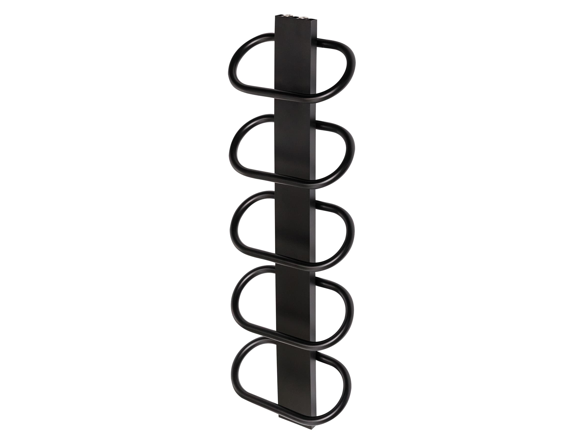 Uscător de prosoape decorativ LOJIMAX, colecția PEARL Lățime 530 mm. Înălțime 400 mm. negru mat