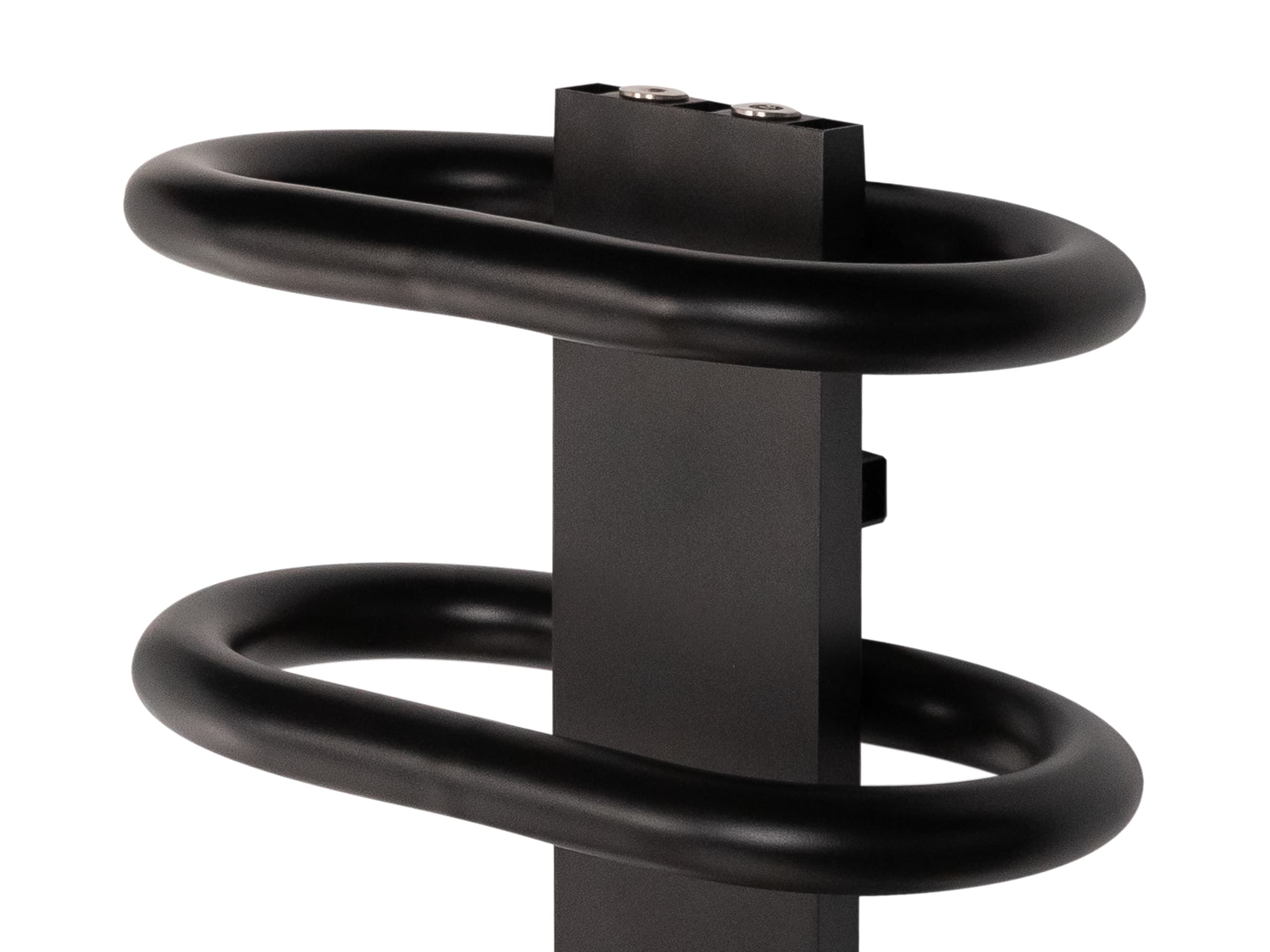 Uscător de prosoape decorativ LOJIMAX, colecția TEOS Lățime 390 mm. Înălțime 400 mm. negru mat