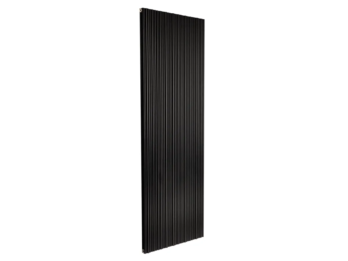 Дизайнерский радиатор LOJIMAX коллекция BAMBOO DOUBLE 1600x479 мм, Черный 
