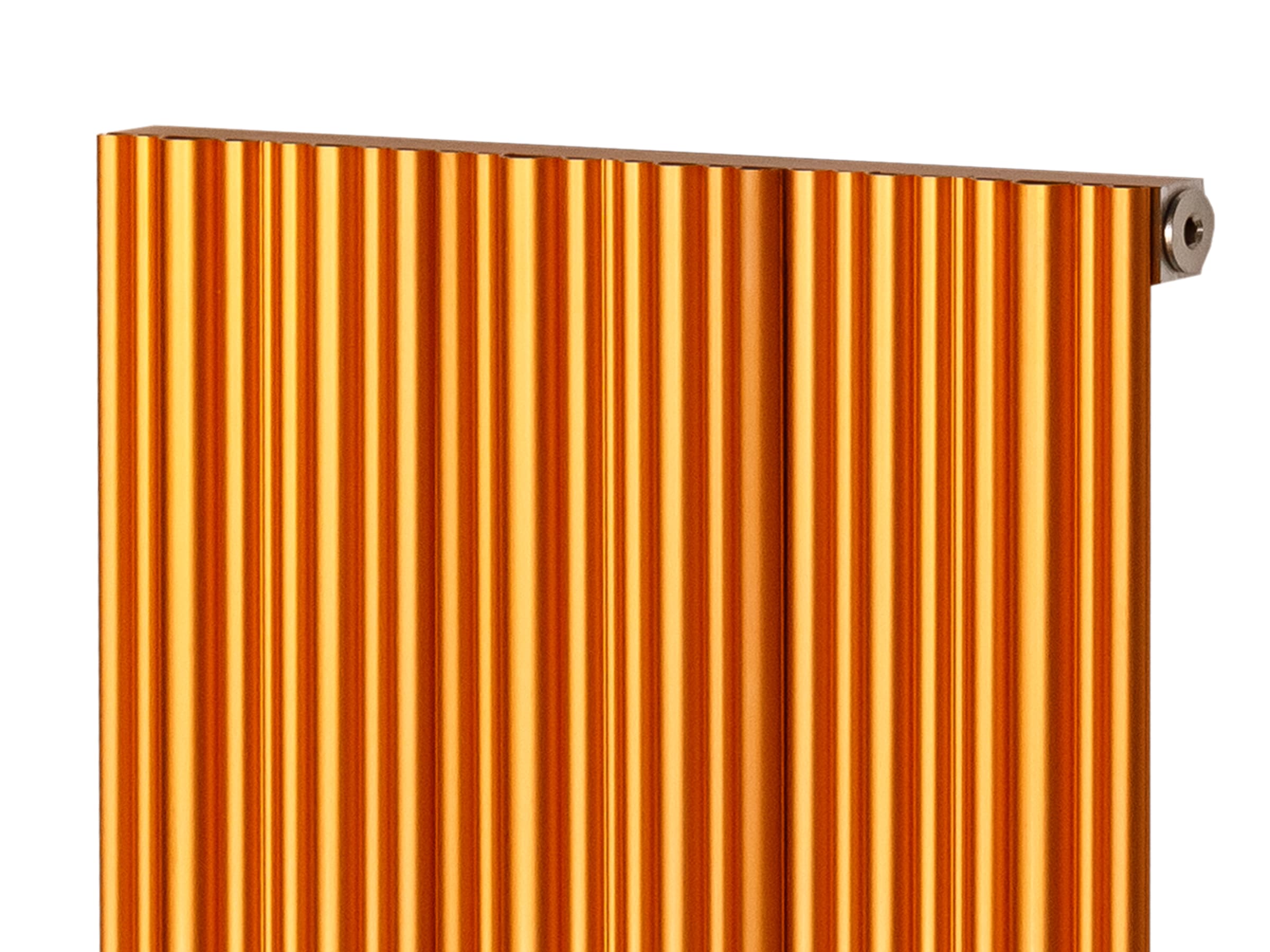 Calorifer decorativ LOJIMAX, colectia BAMBOO inaltimea 500 mm. latimea 359 mm. COPPER MATT ANODISING